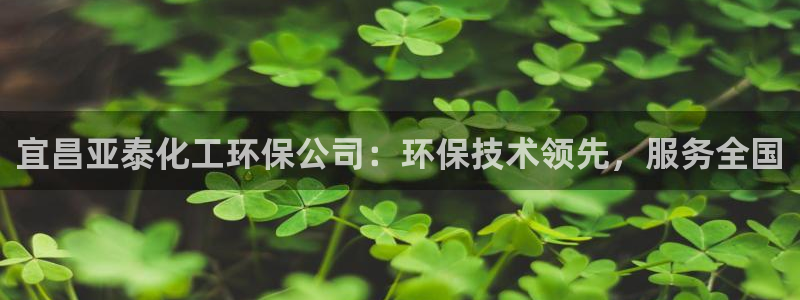 亿万先生 手机版下载：宜昌亚泰化工环保公司：环保技术领先，服务全国